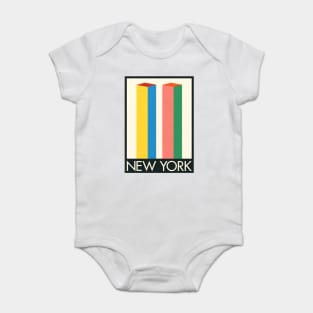 New York Twin Towers Baby Bodysuit